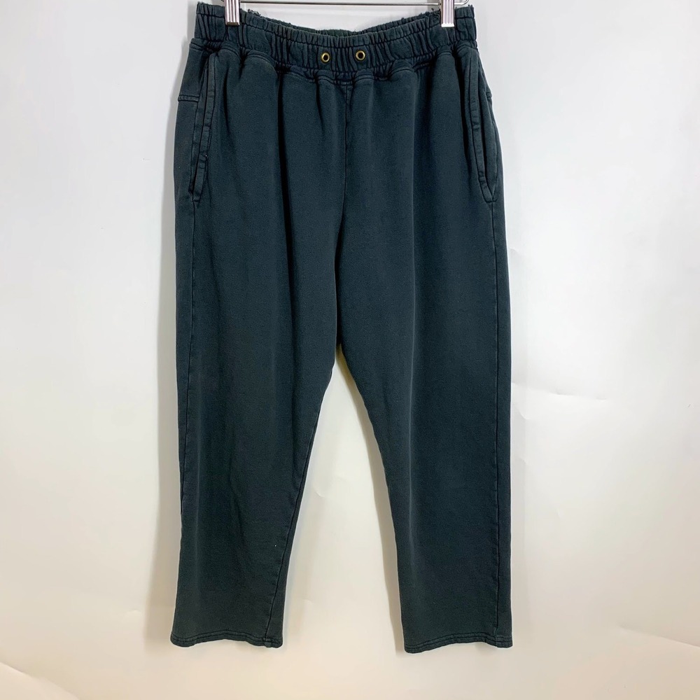 ROBERT ELLER SECONDS Sweatpants Joggers‎ Charcoal Gray Elastic Waist Pockets